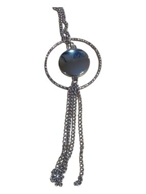Silver Spinning Tassel Chain Necklace
